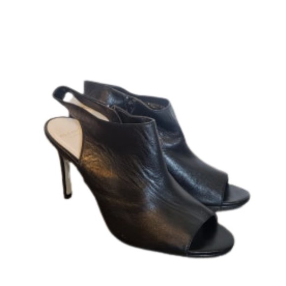 Cole Haan Shoes - Cole Haan Black Leather Open Toe Sling Back Heels